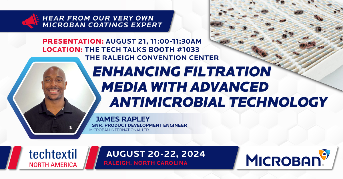 James Rapley presenting at TechTextil North America 2024