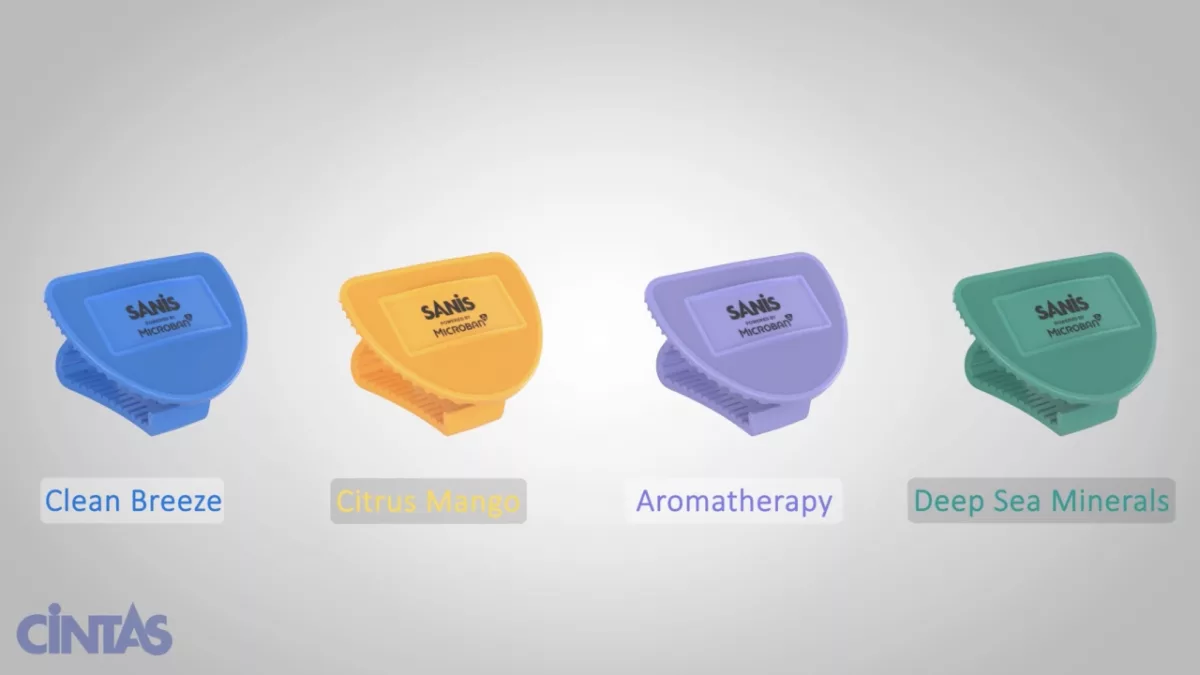 Mbns24 Microban Partner Cintas Sanis Scent clips fragrances