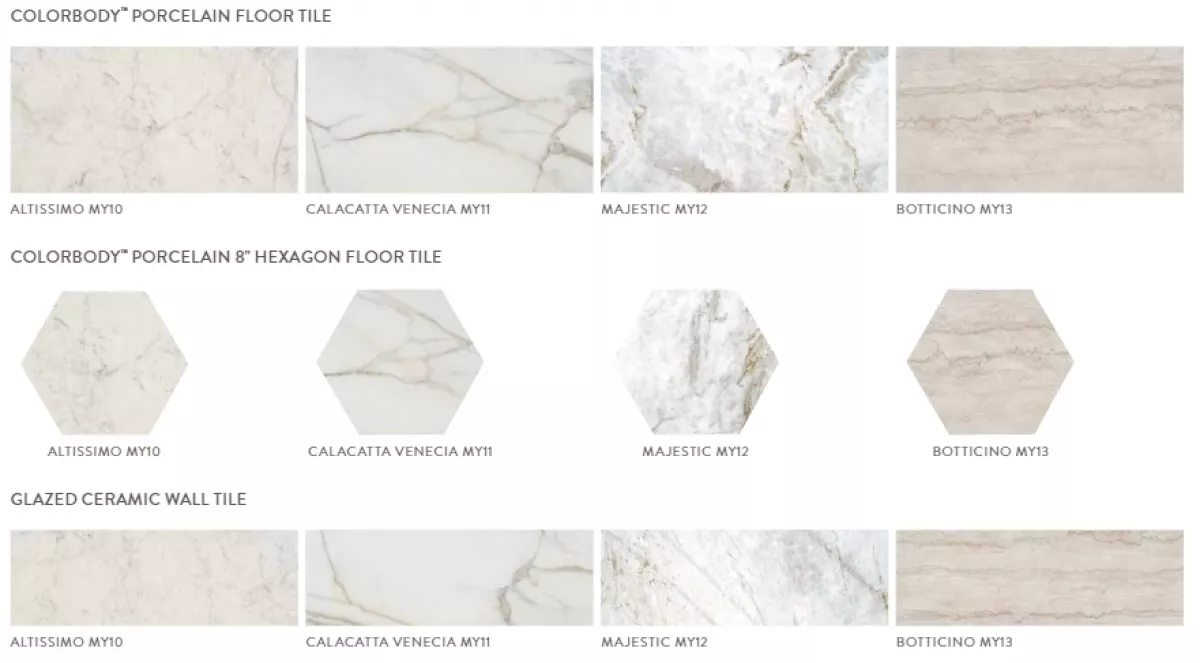 Marble Look Floor and Wall Tile