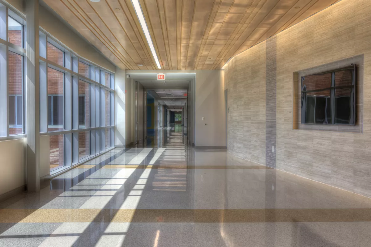 Microban Antimicrobial Buckeye International Elementary School Epoxy Flooring