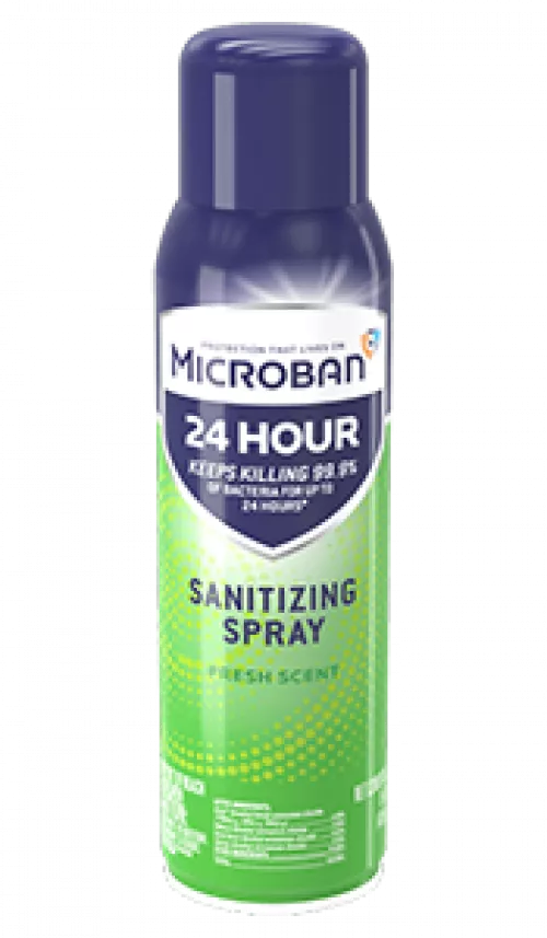 Microban 24 hour sanitizing spray fresh scent