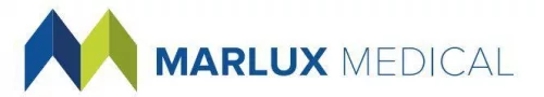 Blue and Green Marlux Medical Logo