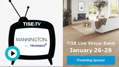 Featured image new page Mannington Mills TISE Live Microban