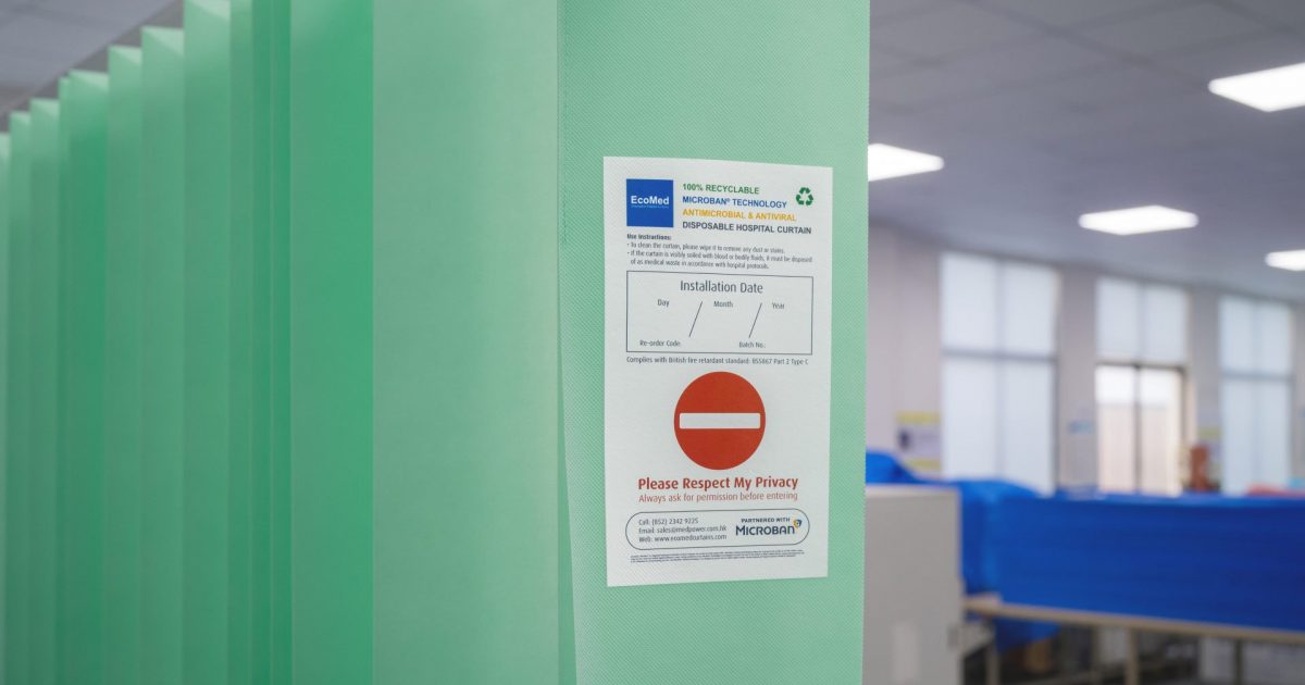 EcoMed Hospital Curtains with Microban Antimicrobial… | Microban