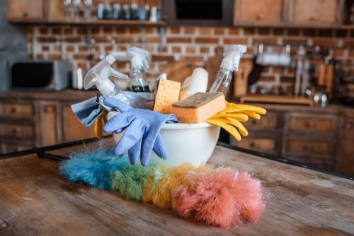 mbns18_The Cleaner Home By Microban Cleaning Gloves