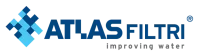 Blue and Grey Atlas Filtri Logo