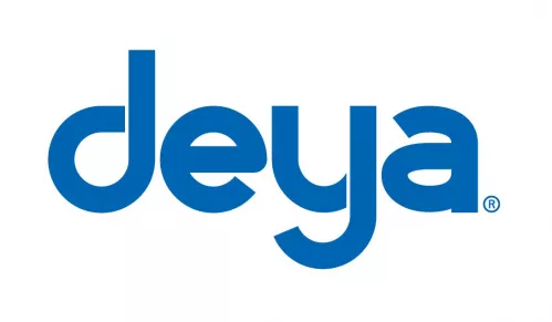 Deya標準logo 白底藍字