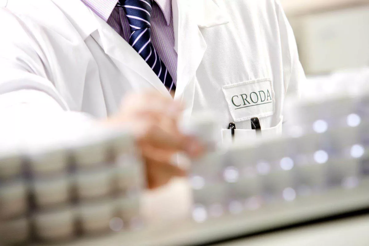 Scientist with vials